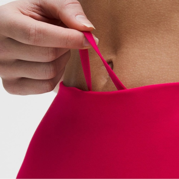 Lululemon Pink Wunder Train High Rise Tights With Pockets Size 6 - Picture 4 of 9